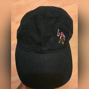 U.S. Polo Assn Horse/Jockey Adjustable Hat Black